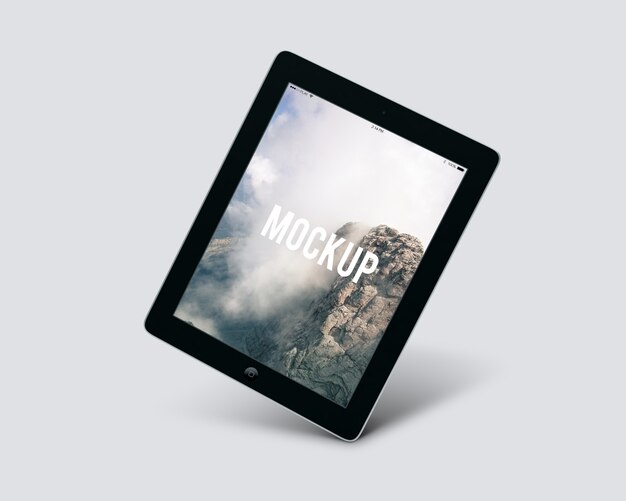 Black tablet mock up