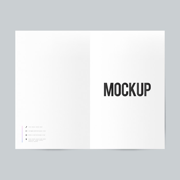 Gratis PSD blanco papier brochure sjabloon mockup