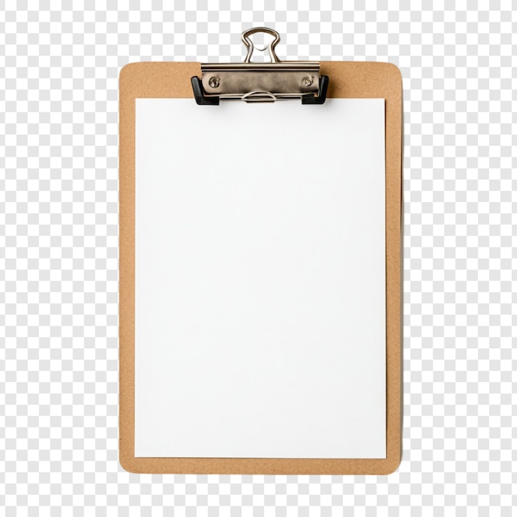 Gratis PSD blank clipboard mockup perfect voor het maken van aantekeningen, herinneringen en organisatie