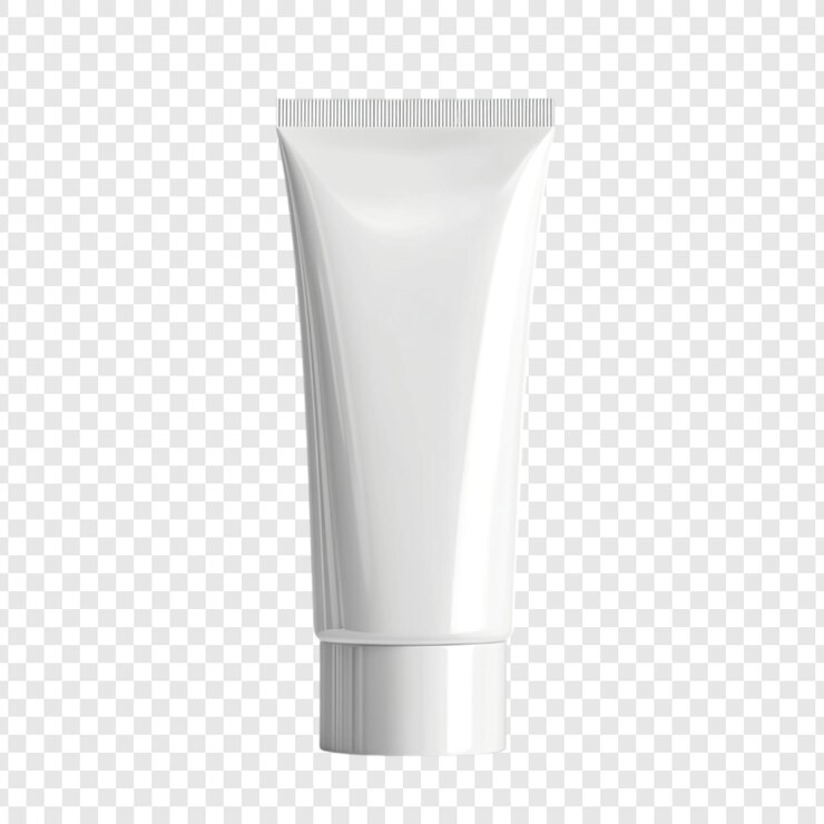 PSD Gratis blank white cosmetic tube mockup perfect for skincare or beauty product presentation
