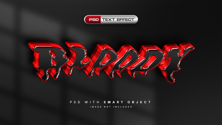 PSD Gratis bloody vampire text effect