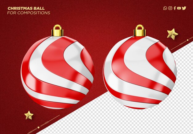 bola de navidad 3d para decoración navideña