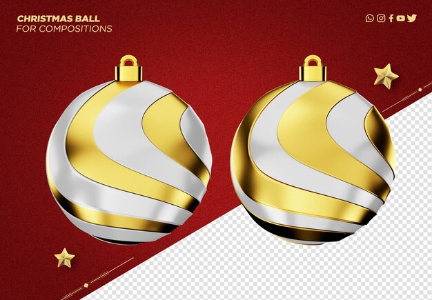 bola de navidad 3d para decoración navideña