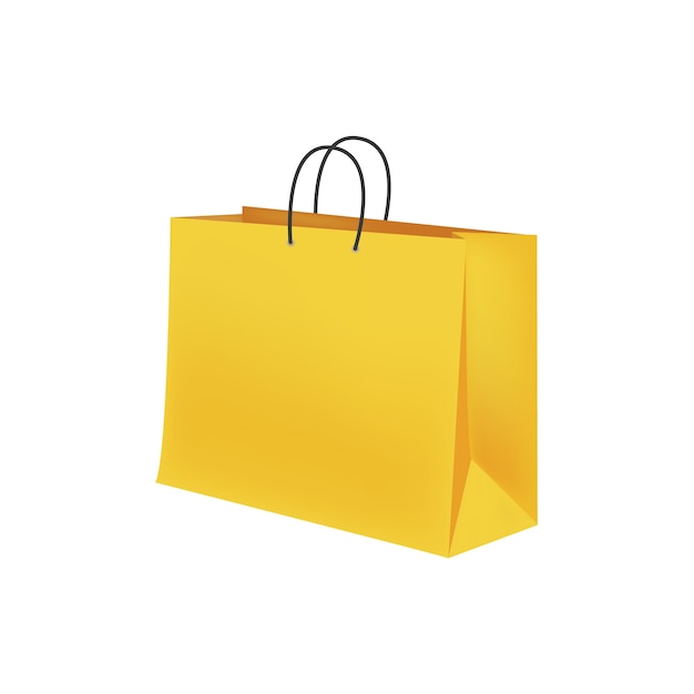 Bolsa de compras realista aislada