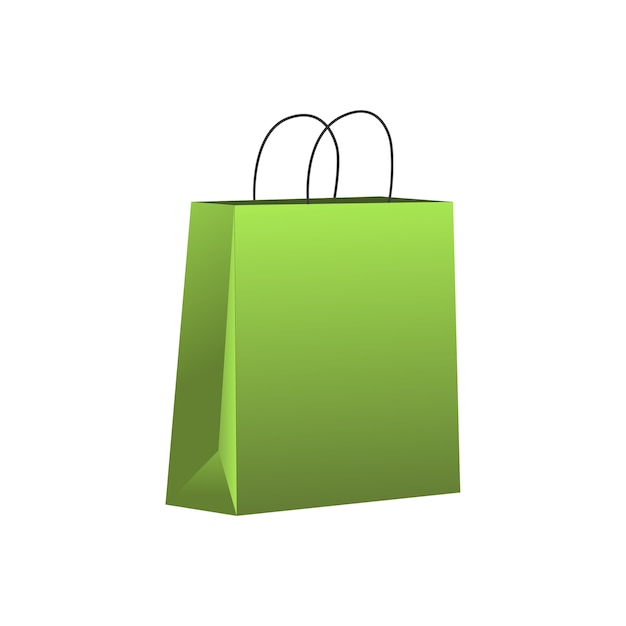 Bolsa de compras realista aislada
