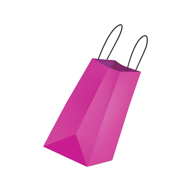 Bolsa de compras realista aislada