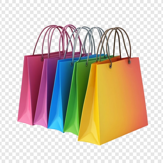 Bolsas de compras coloridas Terapia de venta al por menor alegre Compras emocionantes