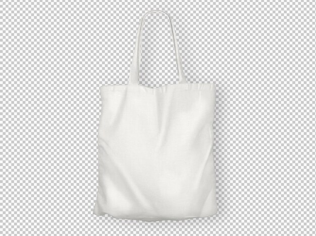 Bolso de mano blanco aislado