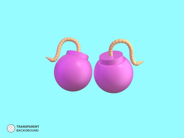 PSD gratuito bomba explosiva icono aislado 3d render ilustración