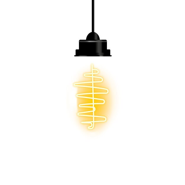 Bombillas eléctricas aisladas