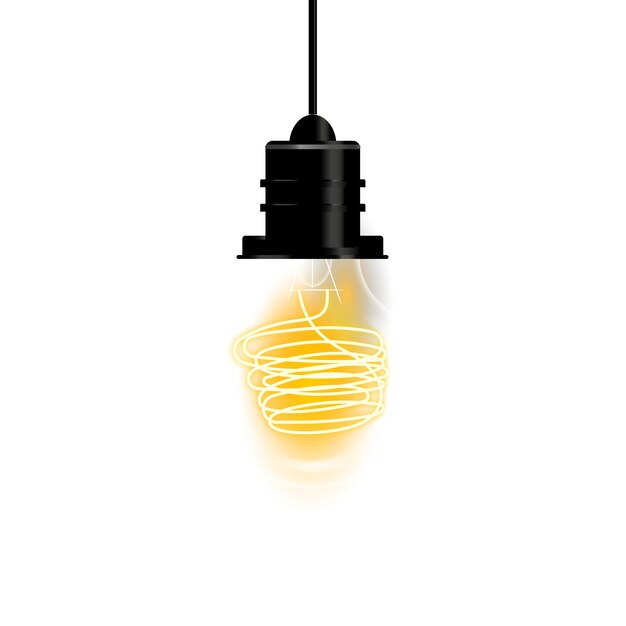 Bombillas eléctricas aisladas