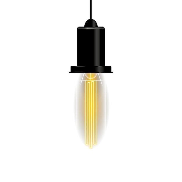 Bombillas eléctricas aisladas