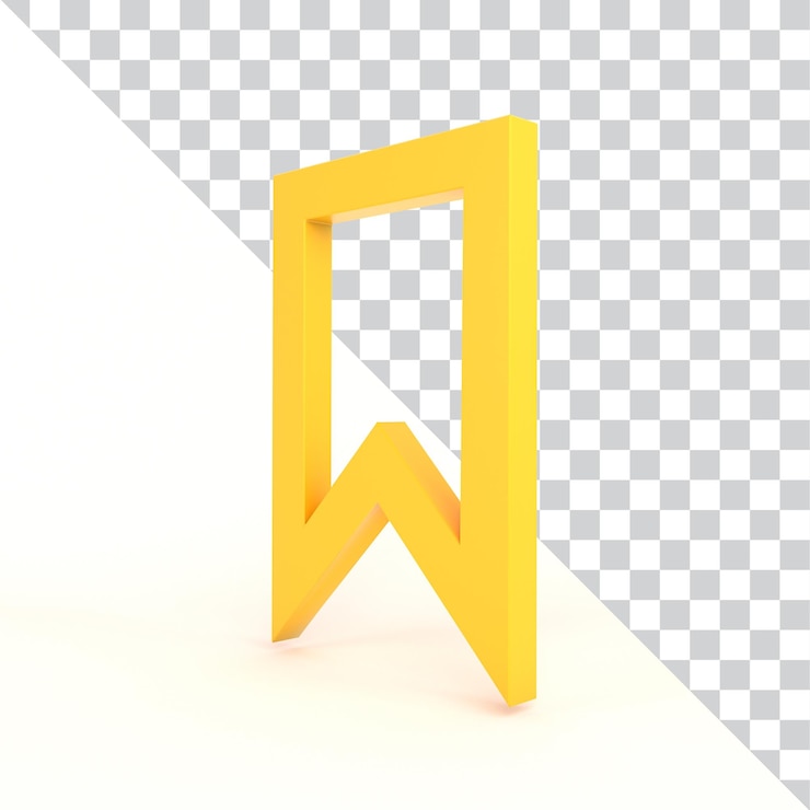 PSD Gratis bookmark button left side