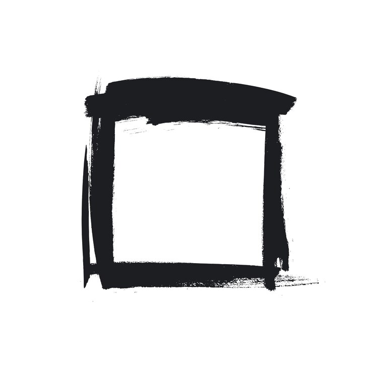 PSD gratuito borde grunge negro