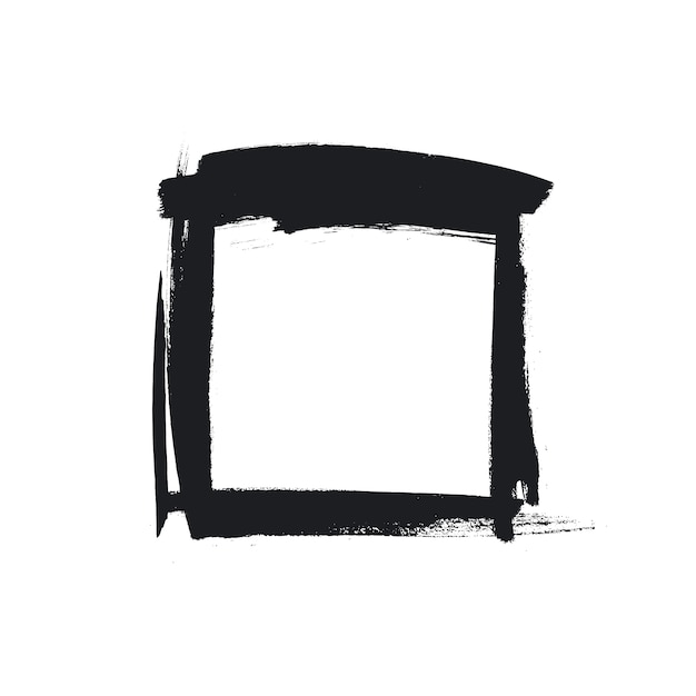 Borde grunge negro
