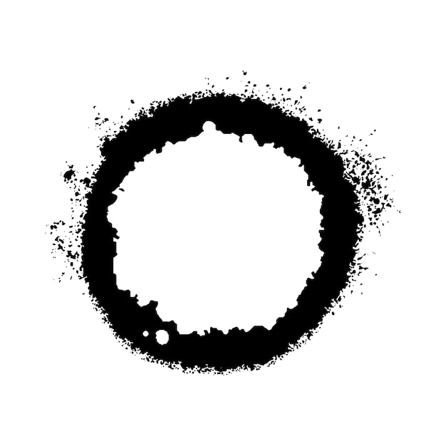 Borde grunge negro
