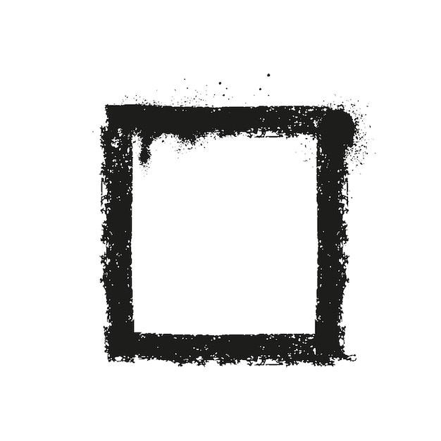 Borde grunge negro
