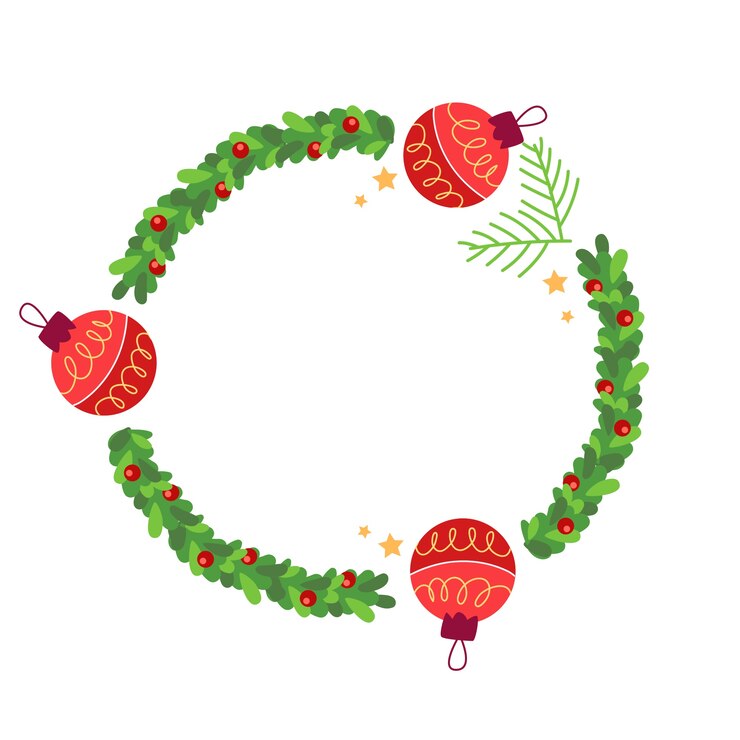 PSD gratuito borde o marco navideño