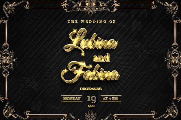 Bordir vintage de lujo floral guardar la fecha maqueta de diseño de plantilla de tarjeta de invitación de boda