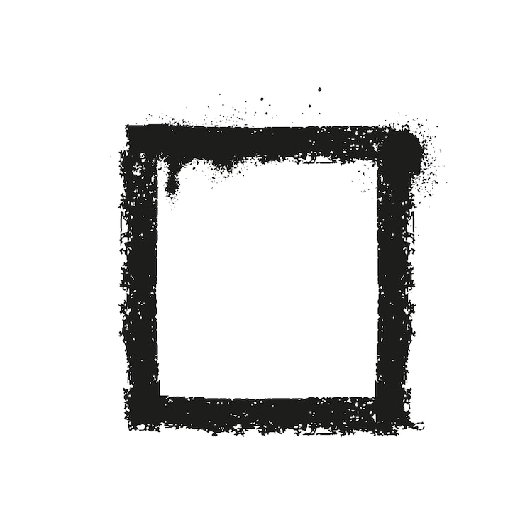 PSD gratuito bordo nero del grunge