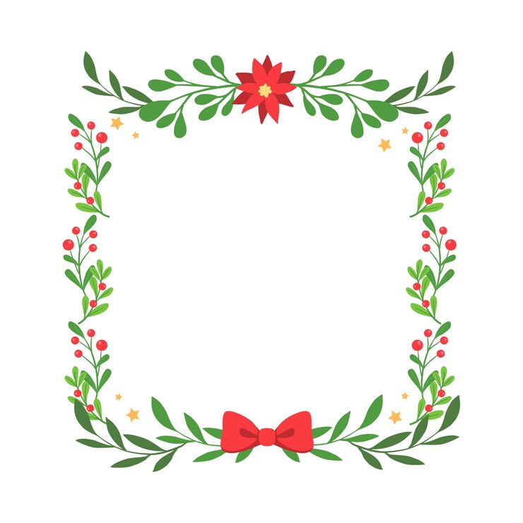 PSD gratuito bordo o cornice natalizia
