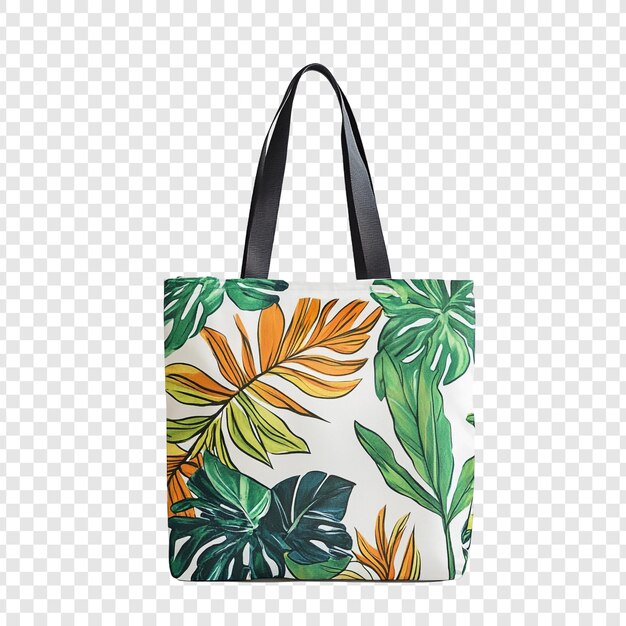 Borsa Tote a foglie tropicali accessorio di moda estiva