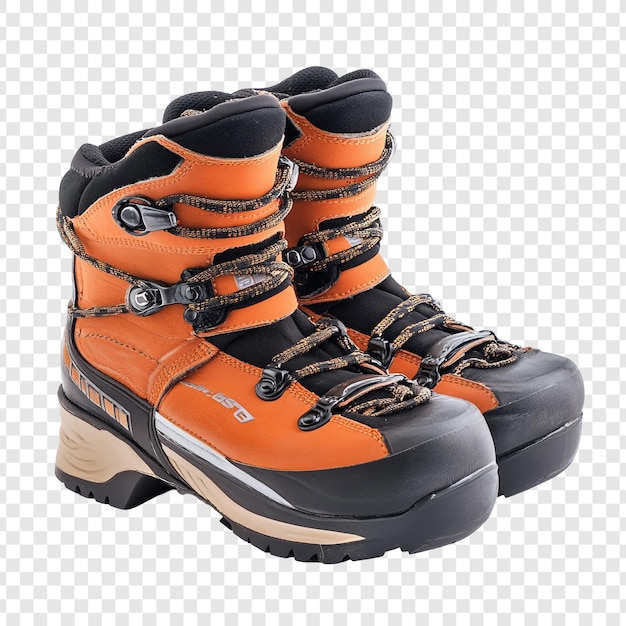 Botas de senderismo naranja de alto rendimiento para senderos de aventura