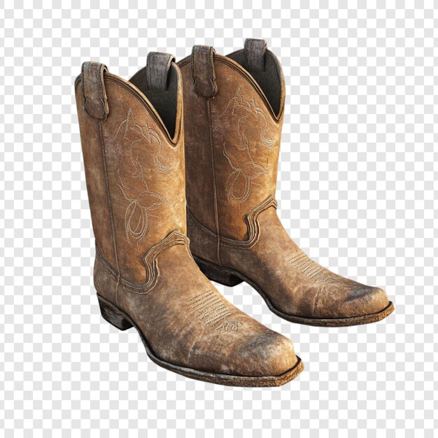 Las botas de vaquero usadas un símbolo del Salvaje Oeste robusto y nostálgico