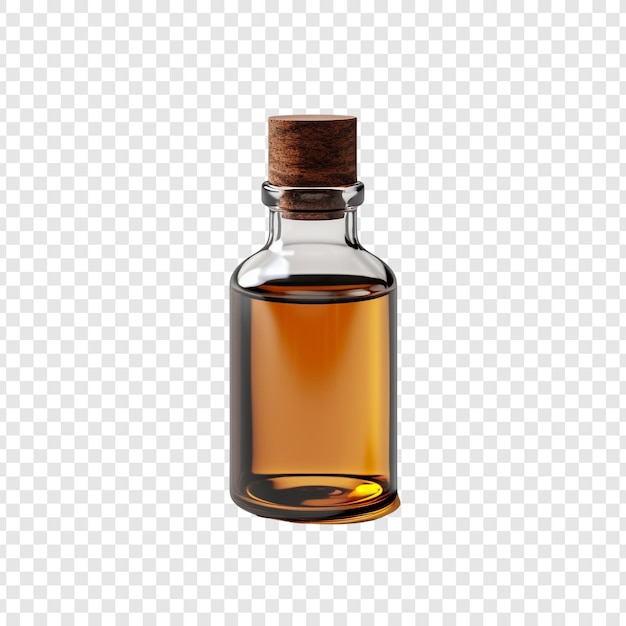 PSD gratuito botella de aceite esencial aislada sobre un fondo transparente