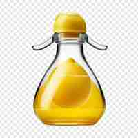 PSD gratuito botella exprimidora de jugo de limón aislada sobre fondo transparente