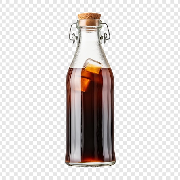 PSD gratuito botella de jarabe de café aislada sobre fondo transparente