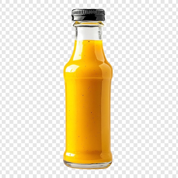 Botella de mostaza amarilla