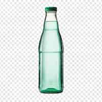PSD gratuito botella de plástico aislada sobre fondo transparente