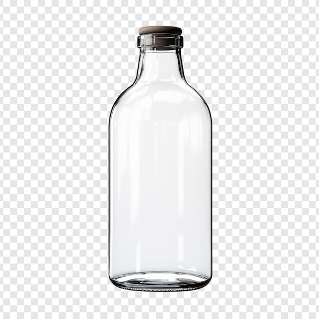 PSD gratuito botella de vidrio aislada sobre un fondo transparente