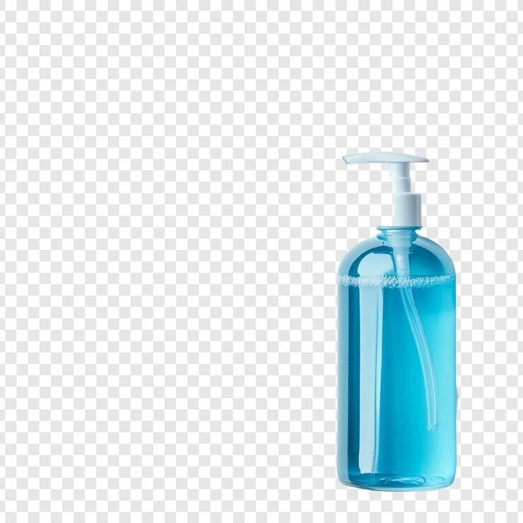 PSD gratuito bottiglia blu per il distributore di sapone liquido