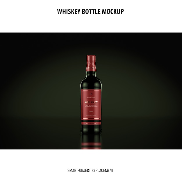 Bottiglia di whisky Mockup