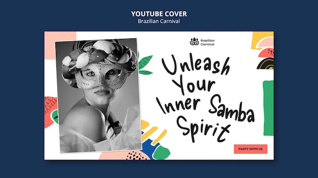 Braziliaanse carnaval youtube cover sjabloon