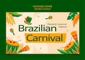 Gratis PSD braziliaanse carnavalsviering youtube cover