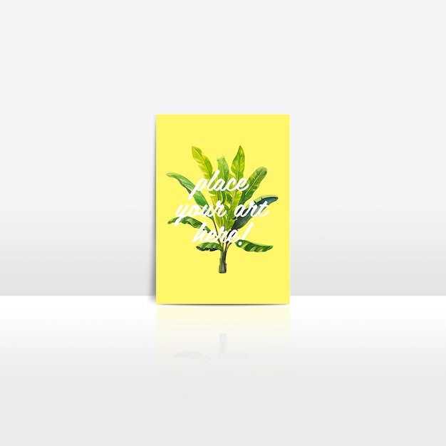 Briefkaart mock up ontwerp