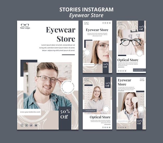 Brillen slaan Instagram-verhalen op