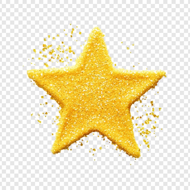 El brillo dorado de la estrella estalla un diseño celestial brillante