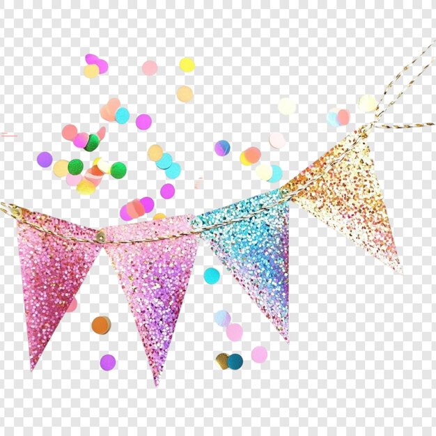Un brillo festivo con confeti