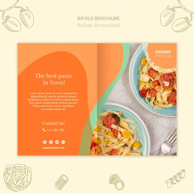 Brochure bifold ristorante italiano