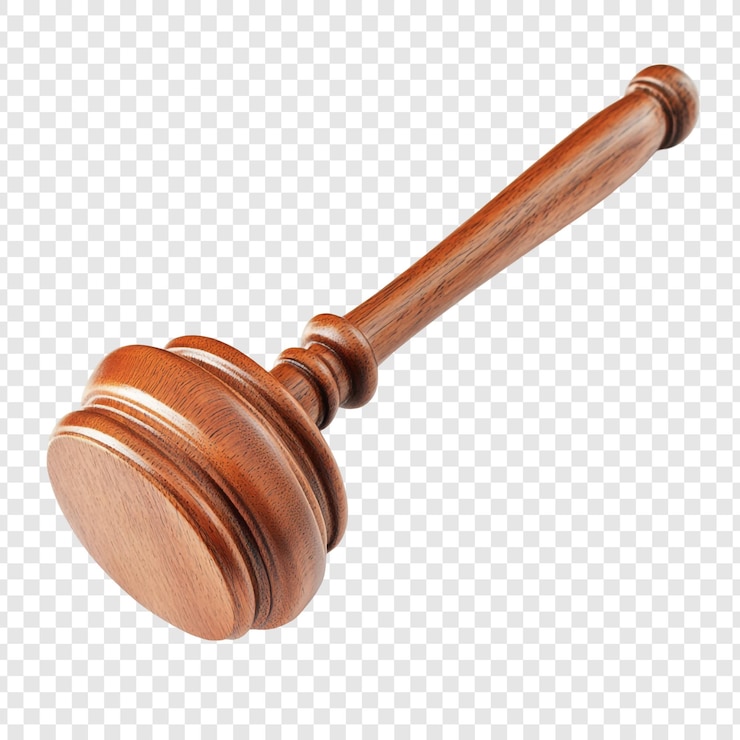 Gratis PSD brown wooden gavel auction hammer justitie recht juridische rechtbank rechter