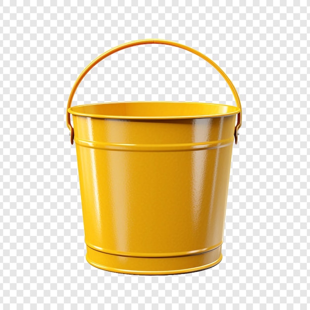 Gratis PSD bucket geïsoleerd op transparante achtergrond