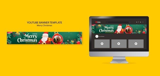 Buon natale banner su youtube