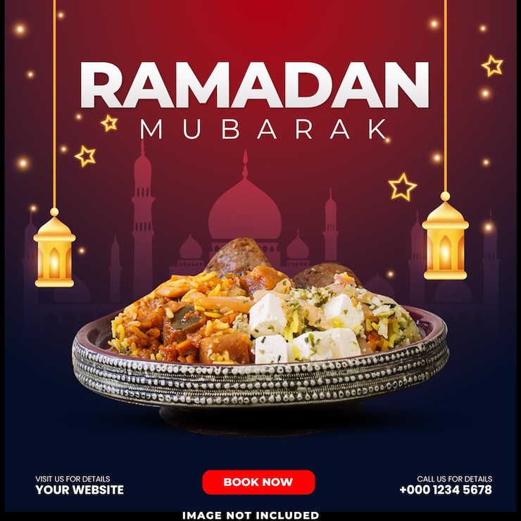 PSD gratuito buon ramadan mubarak festa islamica saluto social media post design template