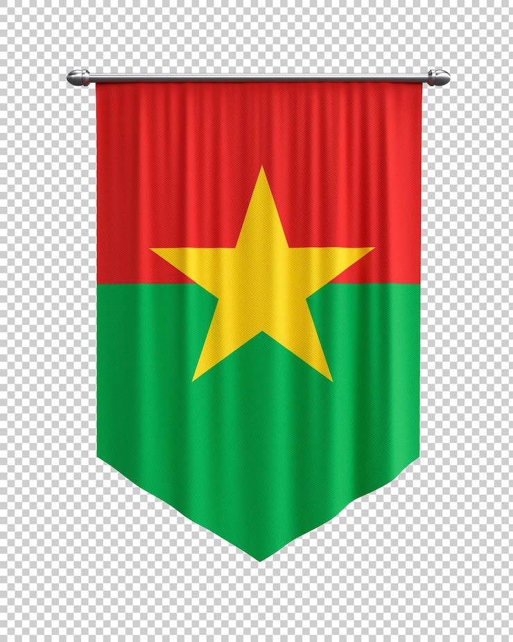 PSD Gratis burkina faso flag banner