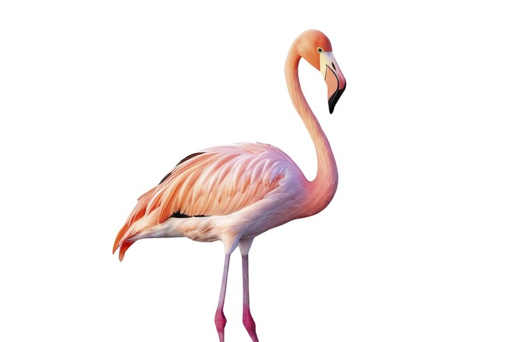 PSD Gratis burung flamingo terisolasi