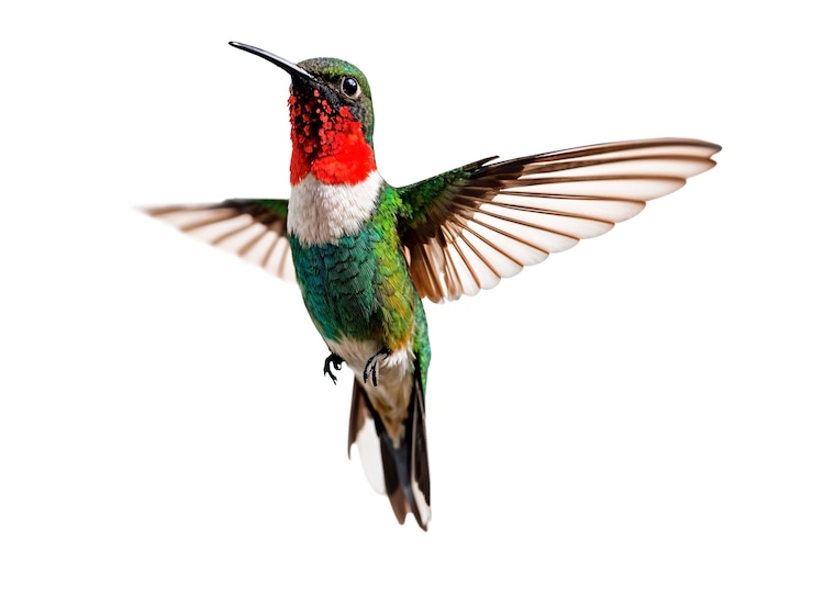 PSD Gratis burung kolibri terisolasi